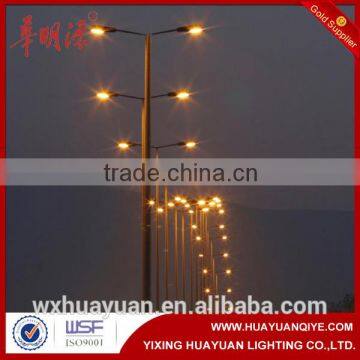 Galvanized steel street lighting pole