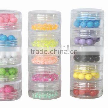 Bead box and Trays Stackable 4" 5pcs.