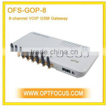 8port goip voip gsm gateway support IMEI change 850/900/1800/1900MHz