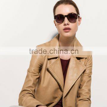Model Girl Woman Women Fashion Leather Jacket