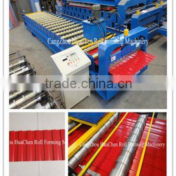China Aluminum Colored Steel Roll Forming Machine for Wall Panel Making