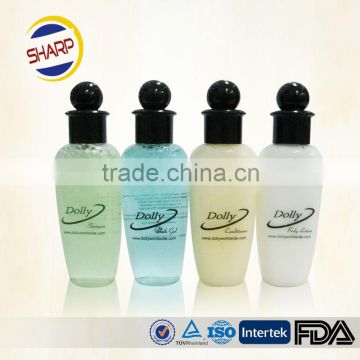 Biodegradable mini hotel shampoo /showet gel /body lotion in tubes/bottles