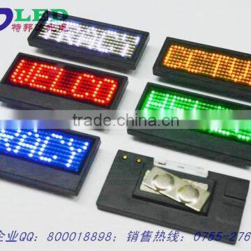 B729 blue led name card,led car mini led display,car message sign