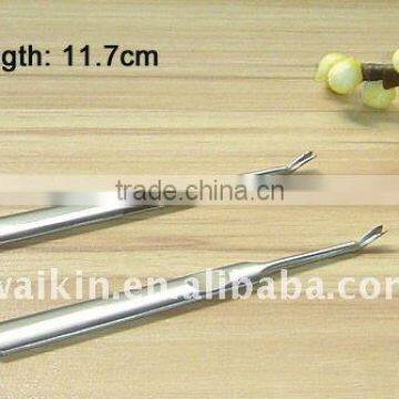 Stainless steel metal cuticle nail pusher