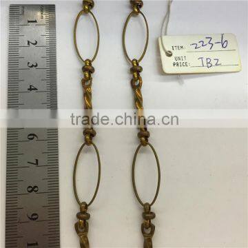 Popular decorative brass handmake chain.new gold chain design.Clothing chain, waist chain, bag chain, key chain