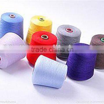 Our factories 20 years'experience Good Price Pink polyester spun yarn