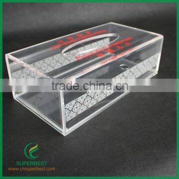 new acrylic material clear acrylic tissue box tissue holder