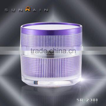 Luxury acrylic skin care cosmetic cream jar