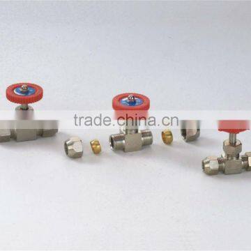 brass with sleeves needle valve