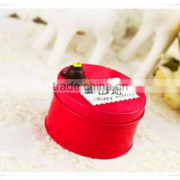 alibaba supplier round chocolate candy tin boxes/empty gift boxes for chocolates