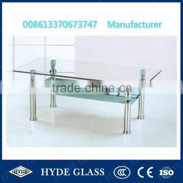 China 15mm tempered clear table glass