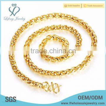 Fashion gold brass necklace jewelry designs in 10 grams for men