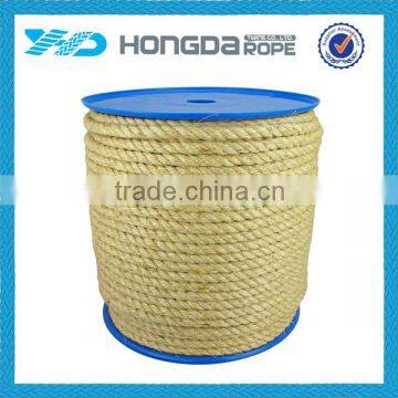 Factory manufacture good quality gardening colored sisal rope 6mm