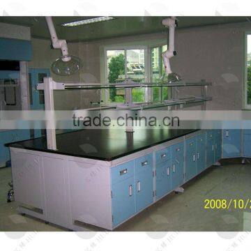 China steel wood school chemistry laboratory work table