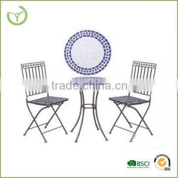 3pc mosaic bistro set-mosaic bistro round table and chair/alibaba furniture