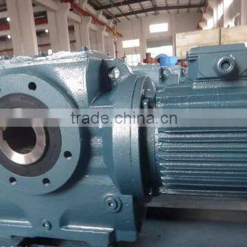 S57 SAF57 Ratio of 10.78 ~ 196.21 gear box motor helical gears hardened tooth surface modular one-piece gear speed reducer