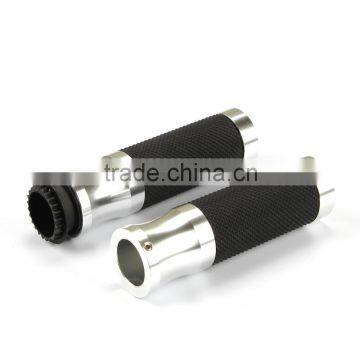 Soto Racing - 22mm Universal Motorcycle CNC Handle Bar / Handlebar Grips Leather and Aluminum Material photo-5