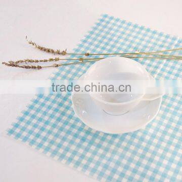 White porcelain coffee cup and saucer