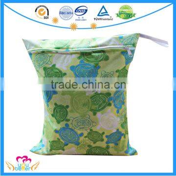 Monkey Printed Wet Bags Reusable Waterproof Diaper Bags photo-3