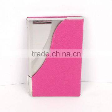 2016 Smart Eco-friendly Leather With Aluminium Card Holder Business Name Card Holder photo-4