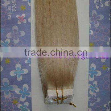 double drawn quality tape hair extensions 4X0.8 OR 4X1CM, 40pcs per pack, 100g/pack