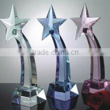 star trophy cheap crystal trophy award