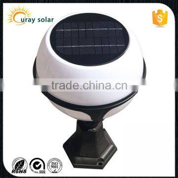 hot selling wholesale aluminum housing ip65 3w outdoor garden led solar pillar light