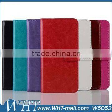 Top Selling Stand Leather Wallet Cover Case for HTC One 2 M8, for HTC One 2 M8 Case Cover