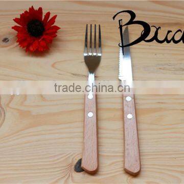 2016 Special design popular hotel stainless steel Knife Fork set tableware BD-T3230