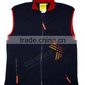 Custom polar fleece vest hot sale in trend made in China