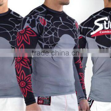 2016 Custom Design MMA Wholesale Rash Guard