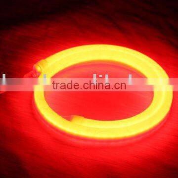 Commercial & Architectural Red LED Neon Rope Light With Color Jacket