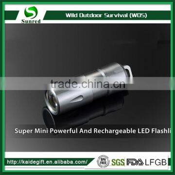 Camping Survival Lightweight Lithium Rechargeable Waterproof Flashlight