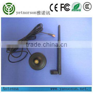 2015 Hot Selling 5dbi Omni 2.4G Wifi Rubber Foldable Antenna With Magnetic Base RG174 3m photo-3