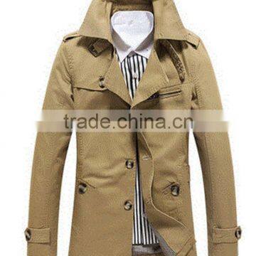 2015 Latest design mens trench wind coat