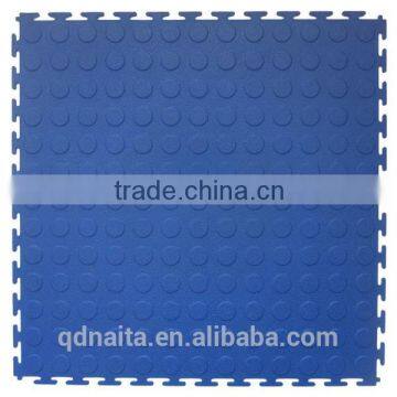 NAITA PVC LOCKED MAT FOR FLOOR WITH ANTI-SLIP COIN DESIGN