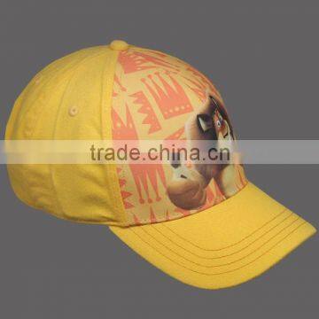 CUSTOM COTTON EMBROIDERY KID'S CAP CHILDREN CAP WITH PU PATCH AND EMBROIDERY BRIM photo-2