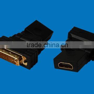 2016 High Quality HDMI Female to DVI 24+1P Male Rotate Adapter