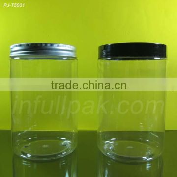 800ml Clear Round Plastic PET Jar