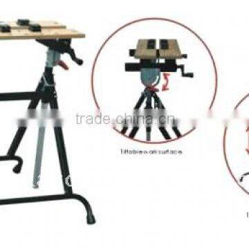 Height Adjustable Workbench With Tiltable Work Surface