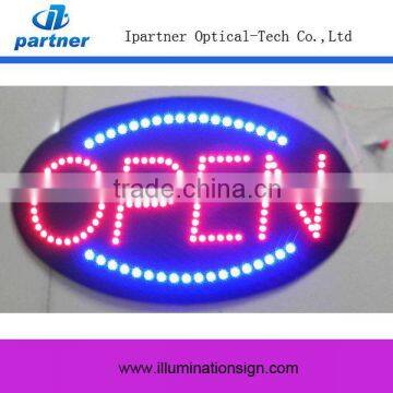 Wholesale Flashing Oval LED Open Display