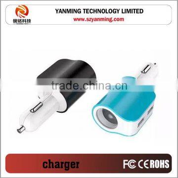 Custom Promotional Dual Port USB Car Charger, Double USB Car Charger