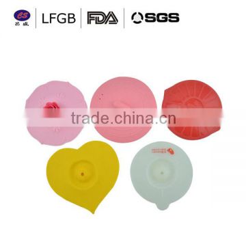 China manufacture hotsales cute shape silicone cup lid,silicone mug/tea/coffee cup lid