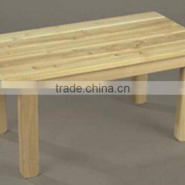 Rustic Natural Cedar Unfinished English Garden Table