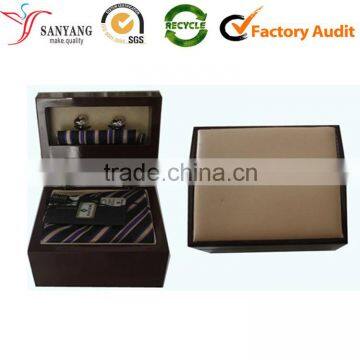 Cheap nice wholesale factory custom empty wooden box for neck tie