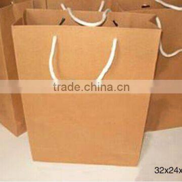 Paper shopping bags with handle/recycle paper/kraft paper