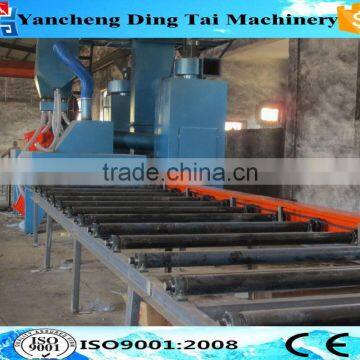 Deformed steel bar shot blasting machine for rust cleaning