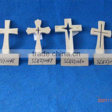 New unfinished Carved wooden crosses wholesale