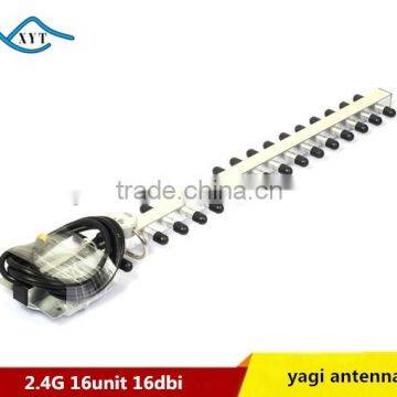 High Gain Fish Bone 16 Elements 16 Dbi Wifi Yagi Antenna