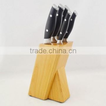 high quality kitchen knife with wooden block